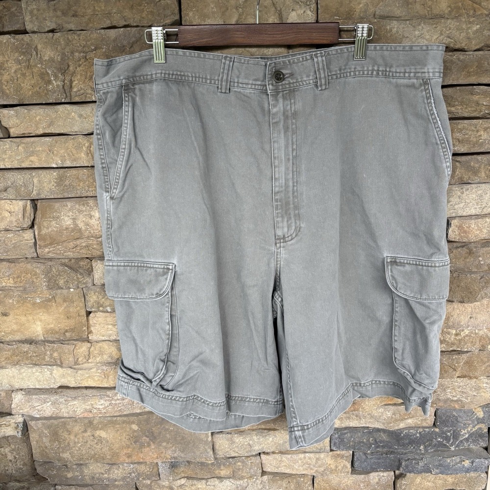 Polo Ralph Lauren Cargo Shorts Men 42 9" Inseam Gray Baggy Skater‎ Grunge Y2K